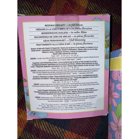 NWT Burt's Bees Hand Cream Trio Gift Set 3pc Hand & Lip Stocking Stuffer Xmas - Picture 5 of 7